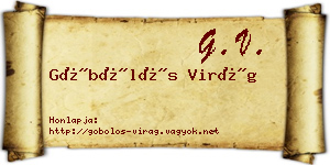 Göbölös Virág névjegykártya